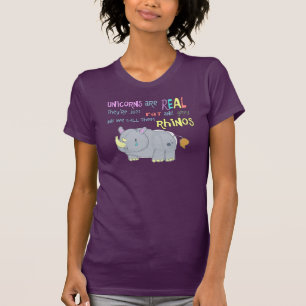 rhinos är precis fula unicorns tee shirt