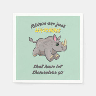 Rhinos är Unicorns Pappersservett