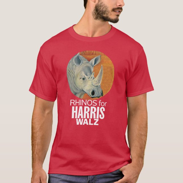 RHINOS för HARRIS/WALZ t-shirt (Framsida)