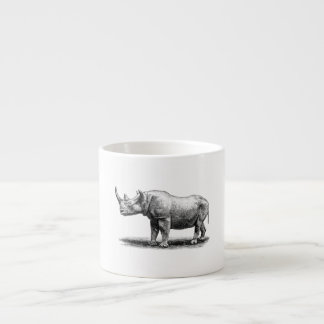 Rhinos för noshörning för espressomugg