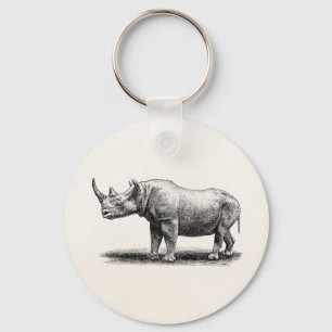 Rhinos för noshörning för nyckelring