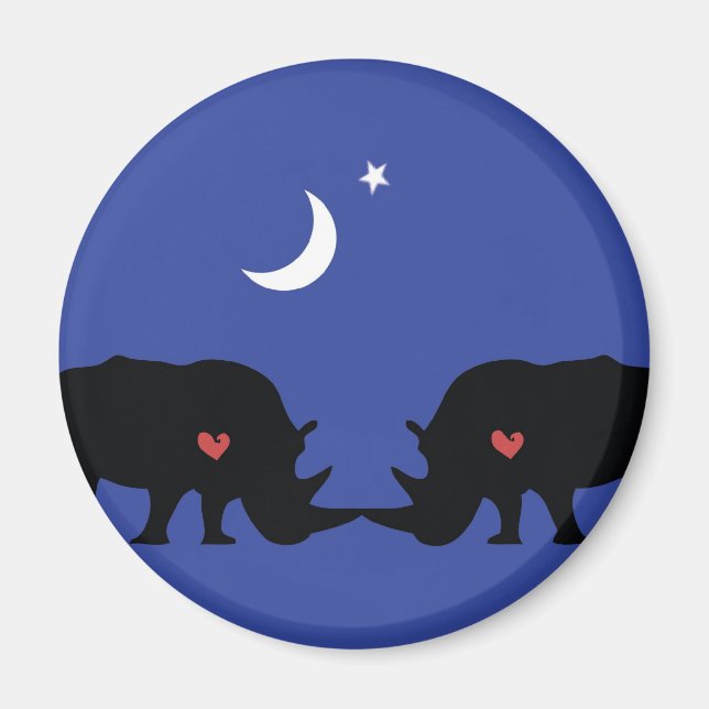 Rhinos i kärlek magnet (Framsidan)