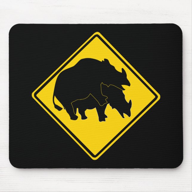 RHINOS SOM KORSAR VÄGMÄRKET MUSMATTA (Framsidan)