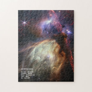 Rho Ophiuchi-årsdag Bild från JWST Telescope Pussel