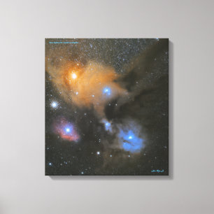 Rho Ophiuchi molnkomplex Kanvastryck