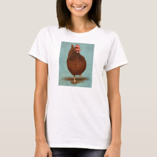 Rhode - hönakvinna för ö röda skjortor t-shirt