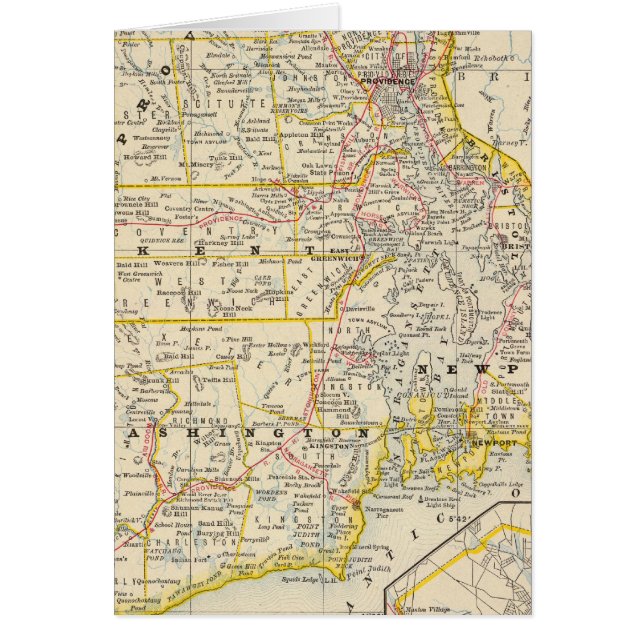 Rhode island 3 hälsningskort (Framsidan)