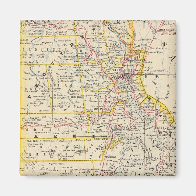 RHODE ISLAND 3 MAGNET (Framsidan)