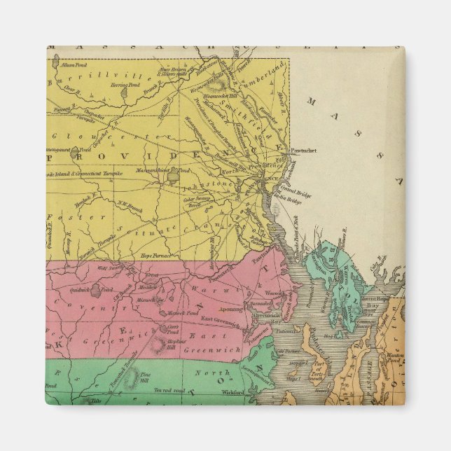 RHODE ISLAND 5 MAGNET (Framsidan)