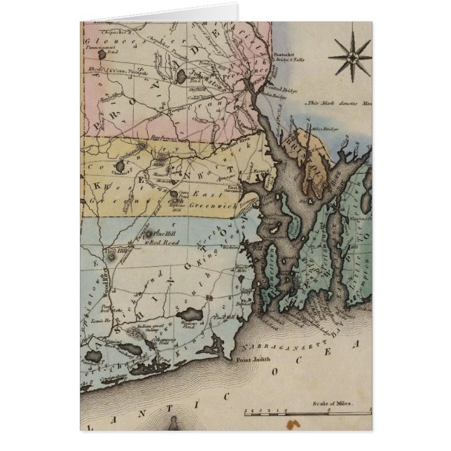 Rhode island 9 hälsningskort (Framsidan)