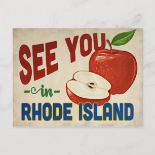 Rhode island-äpple - Vintage resor Vykort