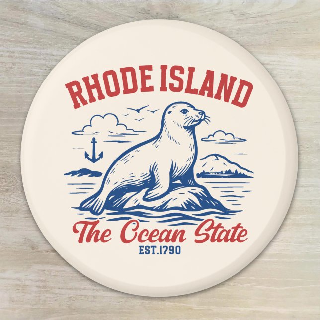 Rhode Island Beach Vibes Gift Idea Magnet (Skapare uppladdad)