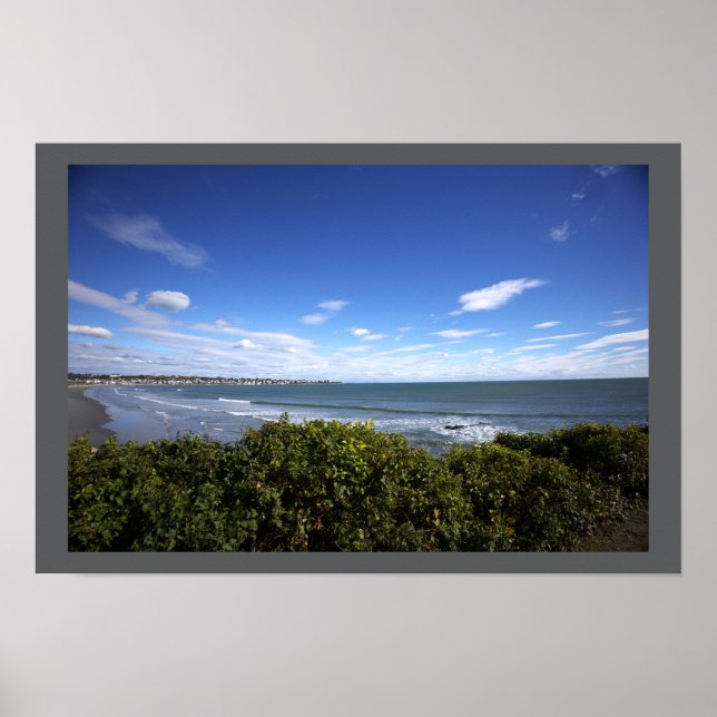 Rhode Island Beach Waterscape Poster (Framsidan)
