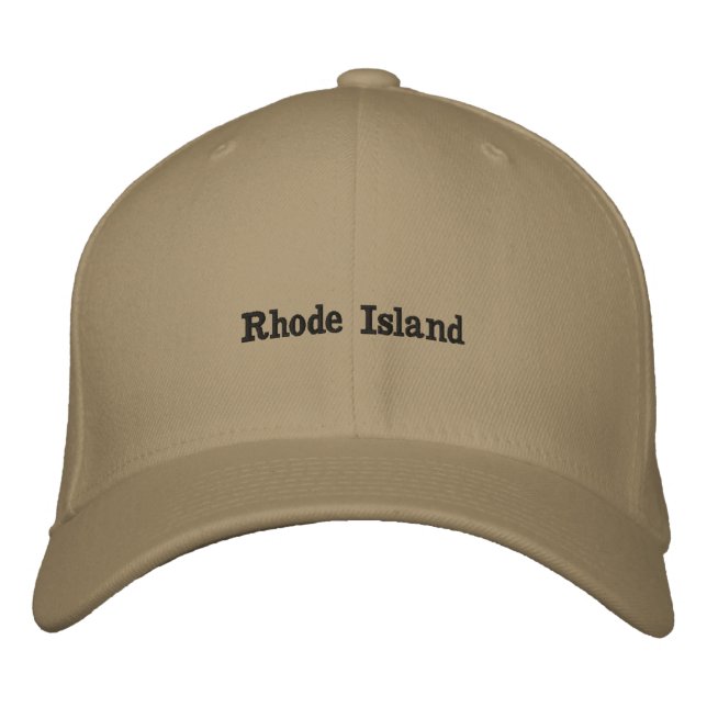 Rhode Island Broderad Hatt Keps (Framsida)