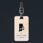 Rhode island, Bröllop, lasttagg, Anpassningsbar Gi Bagagebricka<br><div class="desc">Dessa statliga bagagetaggar gör perfektens bröllop-märkre eller välkomna säckars märkre. Koppla den till din gåva i stället för en typisk papper märkre, och de kan använda den i månader och år till komen. Märkrna har en persikofärgad vattenfärgsbakgrund. Om du vill ha ställe i hjärtat på platsen bröllop användor du alternativet...</div>