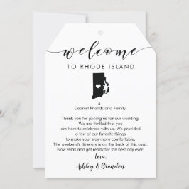 Rhode island Bröllop välkomstsida Märkre Brev Itin