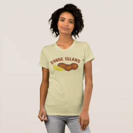 Rhode island Clam Cakes Fried Clamcakes Seafood RI Tee Shirt