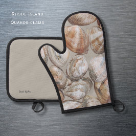 Rhode Island Clams Oven Mitt and Pot Holders