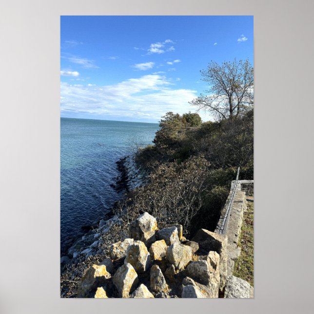 Rhode Island Cliff Walk Affisch (Framsidan)