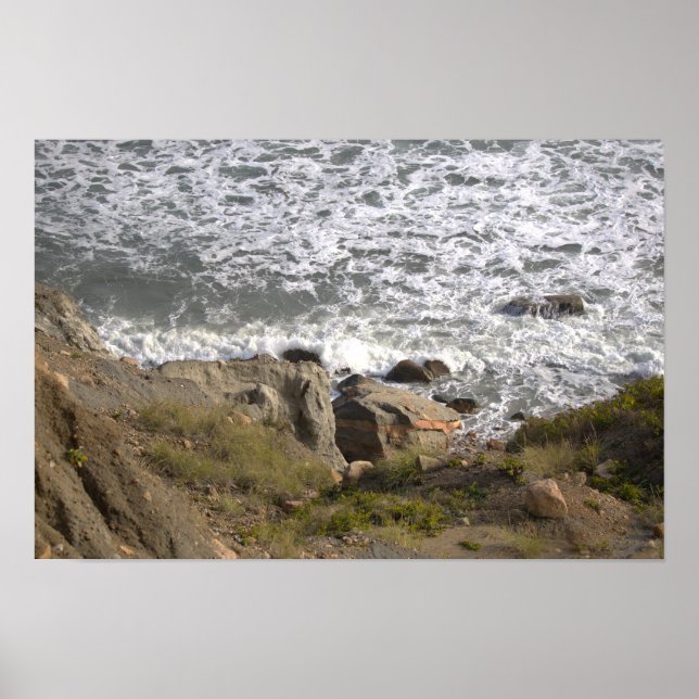 Rhode Island Cliffside Waterscape Poster (Framsidan)