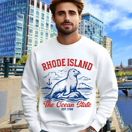 Rhode Island Coastal Wildlife Souvenir Lång Ärmad Tröja