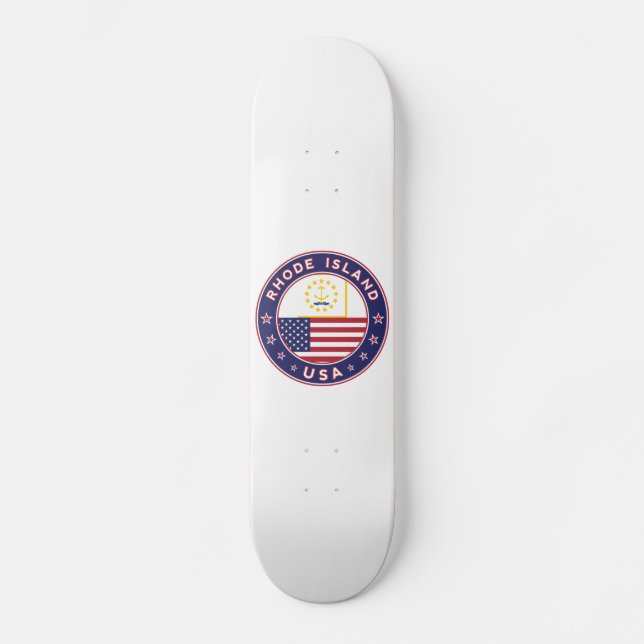 Rhode island-dekal, telefonfodral, påse mini skateboard bräda 18,5 cm (Framsida)