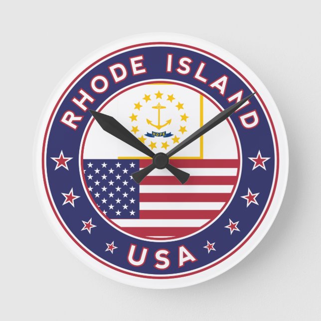 Rhode island-dekal, telefonfodral, påse rund klocka (Framsida)