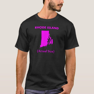 Rhode island - faktisk Storlekare T-shirt