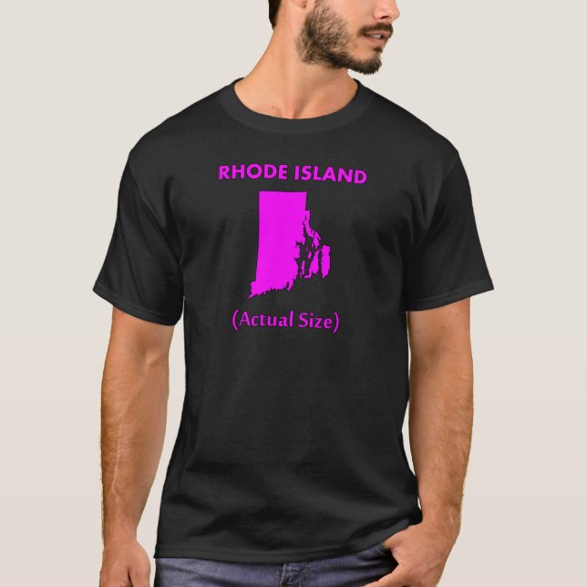 Rhode island - faktisk Storlekare Tröja (Framsida)