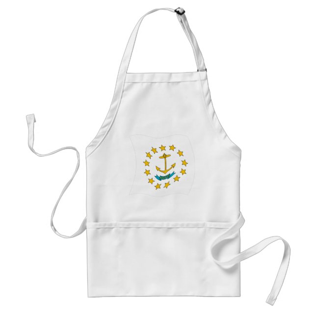 Rhode island Flagga Apron Förkläde (Framsidan)
