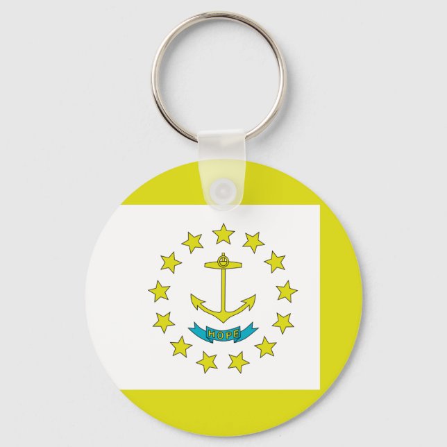 Rhode island flagga nyckelring (Framsida)