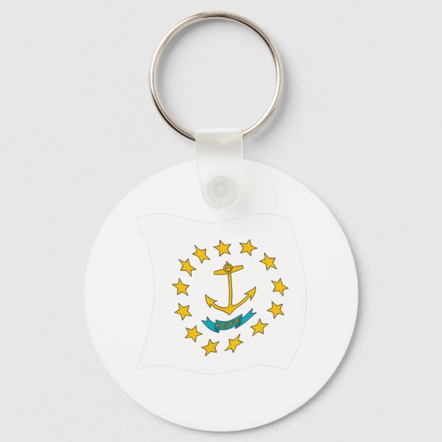 Rhode Island Flagga Nyckelring (Framsida)