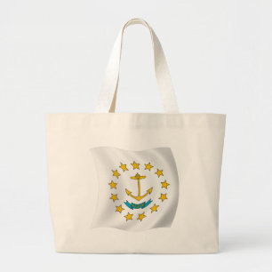 Rhode Island Flagga Totebag Jumbo Tygkasse