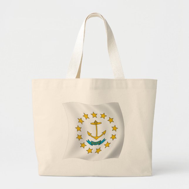Rhode Island Flagga Totebag Jumbo Tygkasse (Framsidan)