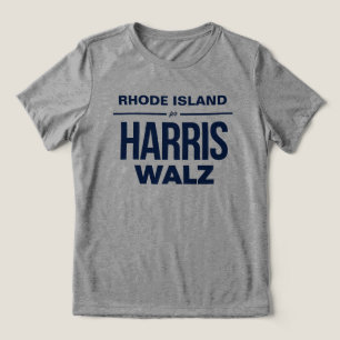 Rhode island för Harris Walz T Shirt