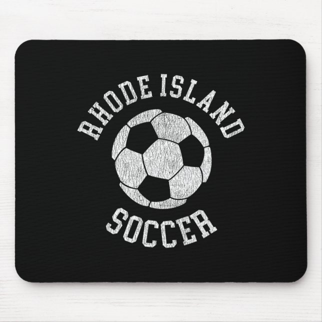 Rhode Island Fotboll Retro Distressed 90's Vintage Musmatta (Framsidan)