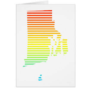 rhode island-fyllning hälsningskort