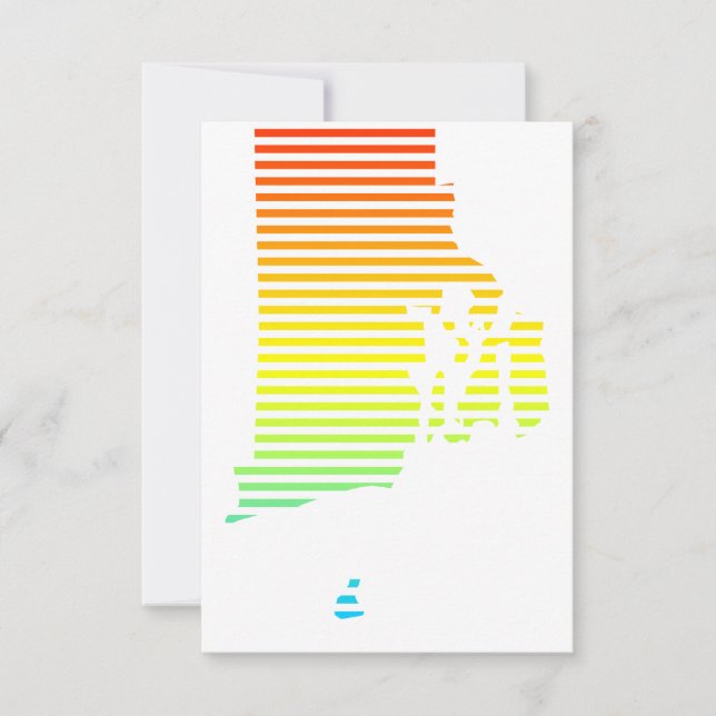 rhode island-fyllning inbjudningar (Framsida)