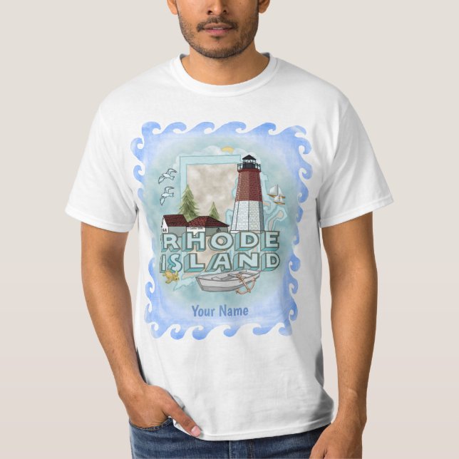 Rhode island fyr t-shirt (Framsida)