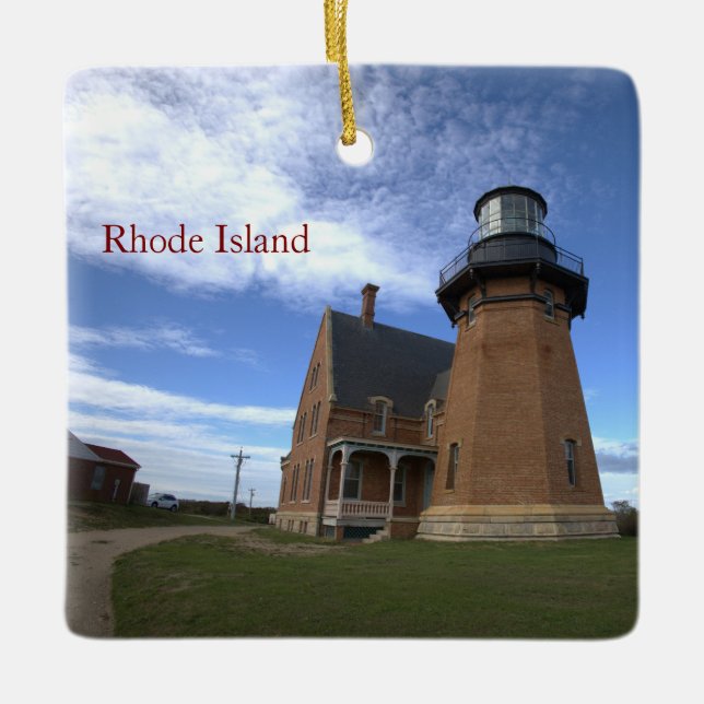 Rhode Island fyrhus prydnad Julgransprydnad Keramik (Framsida)