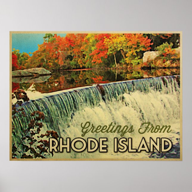 Rhode island Hälsning Poster (Framsidan)