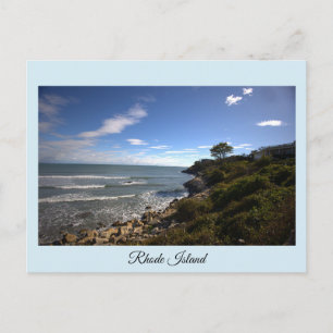 Rhode Island havsklippor vykort