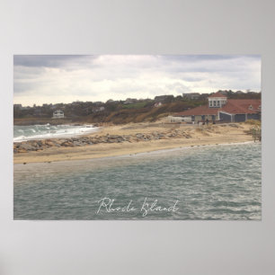 Rhode Island Havsvattenlandskap Affisch