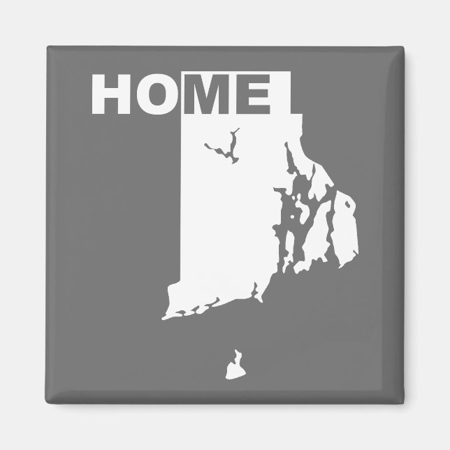 Rhode Island Hemifrån Frysmagnet Magnet (Framsidan)