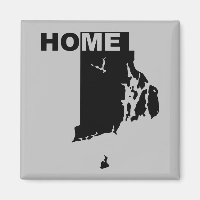 Rhode Island Hemma Borta Från Stat Frysmagnet Magnet (Framsidan)