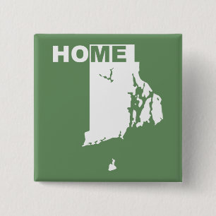 Rhode Island Hemma Borta Från Stat Knapp Märke Pin