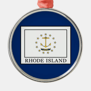 Rhode island julgransprydnad metall