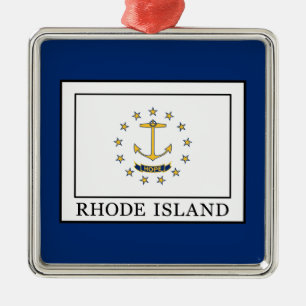 Rhode island julgransprydnad metall