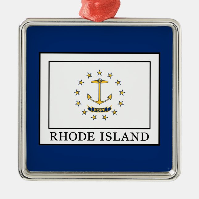 Rhode island julgransprydnad metall (Framsidan)