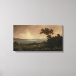 Rhode island landskap av Martin Johnson Heade Canvastryck